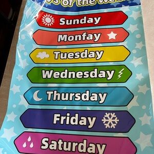 Colorful Bulletin Board Poster Set Pre-K K Kindergarten Teacher Suppliez